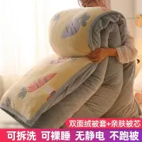 可拆洗套装加厚保暖冬季被芯冬被冬天棉被子单人双人10斤双面毛绒