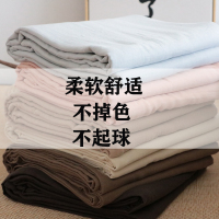 棉双层纱床单床笠单件纯棉四季透气舒适棉麻床罩柔软全棉纱布