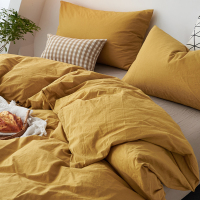 日系四件套全棉纯棉水洗棉床上用品床单被套单人学生宿舍三件套