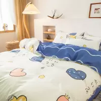 ins网红款公主洗棉床上被套4四件套学生宿舍床单三件套少女心