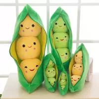 豌豆荚抱枕公仔可爱毛绒玩具布娃娃睡觉玩偶枕头创意生日礼物女生