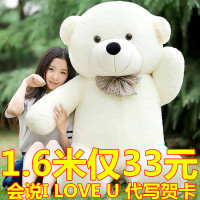 熊抱抱熊公仔抱枕女孩睡觉泰迪熊猫布娃娃可爱毛绒玩具特大号超大