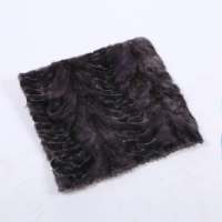 微残水貂毛坐垫狐狸毛座垫貉子毛垫真皮真毛材料拼接舒适保暖透气