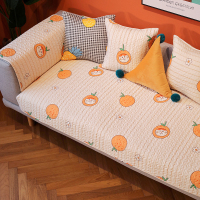 桔小猫 卡通水果可爱防滑四季通用沙发垫 沙发坐垫套罩盖巾