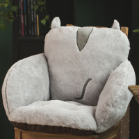 坐垫办公室久坐椅子靠背靠椅一体加厚靠垫连体腰靠座椅垫四季通用