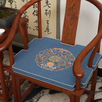 新中式坐垫红木沙发太师圈椅官帽餐茶桌座椅垫乳胶棕垫子防滑