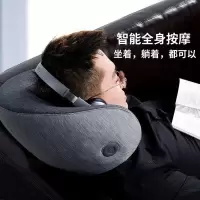 智能按摩腰靠办公室3d仿真靠垫汽车腰护靠背枕