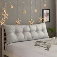 简约纯色床头靠垫靠枕绑带款床靠背可拆洗含芯加厚榻榻米床头软包