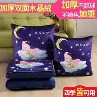 抱枕被子两用靠枕珊瑚绒加厚沙发午睡毯子汽车靠背床头靠垫枕头被