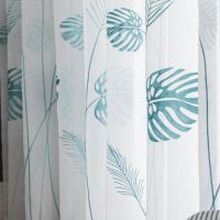 网红窗帘ins风 小清新绣花窗纱加密刺绣白纱纱帘卧室客厅飘窗阳台