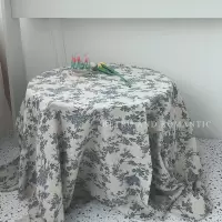 ins北欧田园风桌布布艺棉麻日式小清新长方形圆桌餐布台布家用