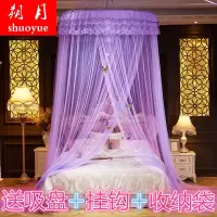 新款特价圆顶加密蚊帐加大空间单人双人吊顶欧式公主风免安装家用