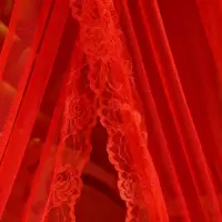 免安装吊顶圆顶蚊帐韩式公主床蚊帐公主风欧式宫廷加密落地单开门