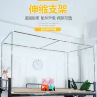 家用宿舍床帘不锈钢管伸缩支架加粗蚊帐架遮光布架子送风扇杆