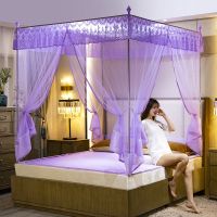 蚊帐家用1.8米床三开门坐床式拉链蒙古包1.5m加密厚公主风