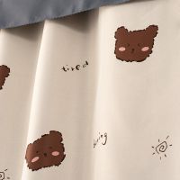 宿舍床帘寝室上下铺女简约学生一体式加厚蚊帐强遮光布北欧少女风