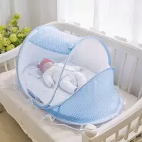 夏季免安装可折叠婴儿蚊帐罩宝宝蒙古包带支架有底童床蚊帐小孩