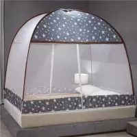 防蚊家用双门有底加大空间蒙古包蚊帐