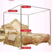 家用三开门蚊帐1.8m双人公主风落地式帐纱加密加厚1.2m 1.5m新款