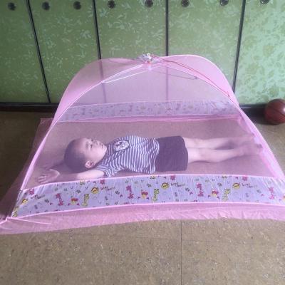 婴儿床小孩防蚊罩宝宝蚊帐罩无底免安装支架可折叠儿童蚊帐蒙古包