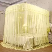 公主风u型伸缩蚊帐三开门落地蚊帐1.2m1.5m/1.8m/1.8*2.2床/2米床