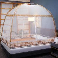 蚊帐免安装蒙古包两门双人1.0m有底防摔支架学生宿舍1.5家用1.8米