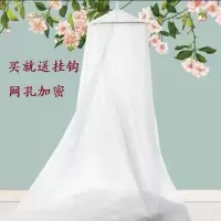 圆顶蚊帐家用1.5米宿舍上铺公主风1.8米特加密床帘家用免安装蚊帐