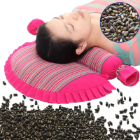 决明子颈椎枕颈椎专用枕头荞麦皮护颈枕成人修复决明子单人圆枕芯