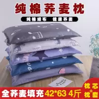 夏季全荞麦枕头荞麦皮枕芯单人学生家用颈椎护颈枕纯棉枕套凉枕头