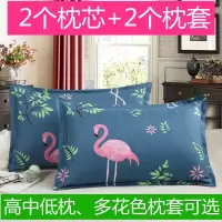 枕芯一对送枕套带拉链单人枕头一对成人家用枕芯一只枕套套装