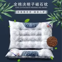 磁石决明子颈椎枕一对装一个学生保健枕护颈枕头套装枕套枕芯成人