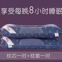 送枕套决明子枕头枕芯一对装成人颈椎枕头芯红色单人学生护颈枕头