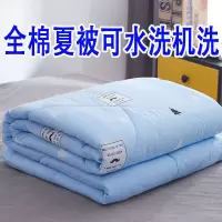 全棉夏被空调被可水洗机洗单双人薄被子夏季家用春秋被加厚冬被