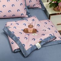 新款冰丝夏凉被空调被水洗真丝夏被件套单双人薄被子床上用品特价