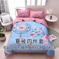 夏凉被空调被四件套单双人夏天薄被子可水洗机洗卡通春秋被宿舍