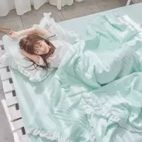 夏被四件套韩版水洗棉夏凉被空调被三件套单人双人学生宿舍薄被子