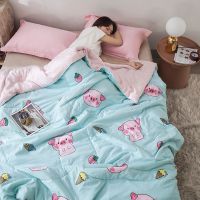 水洗棉空调被夏凉被双人夏被单人夏季儿童学生宿舍春秋被薄款被子