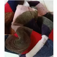 羊皮皮毛一体羊剪绒毯子羊毛床垫 地毯脚踏瑜伽垫 羊皮坐垫
