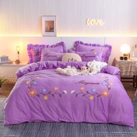 珊瑚绒四件套床上用品加厚保暖水晶绒单双人床单被套网红新款上市