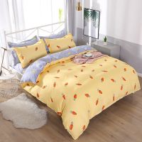 公主风磨毛四件套床上用品学生宿舍单人双人三件套床单被套网红款