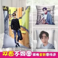 照片抱枕双面diy图片创意沙发汽车靠垫真人明星订做礼物