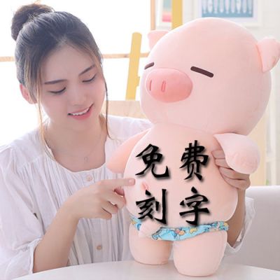 内裤沙滩猪公仔小猪毛绒玩具猪猪抱枕玩偶布娃娃儿童生日礼物闺蜜
