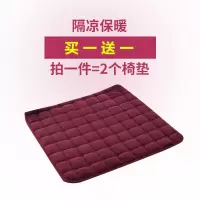四季椅子垫坐垫纯色纯棉加厚防滑办公室坐垫餐椅垫学生凳子垫坐垫