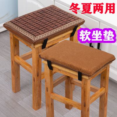 冬夏两用坐垫服装厂凉垫学生长方形板凳软垫加厚屁股竹垫透气椅垫