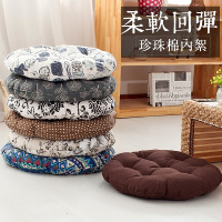 棉麻屁股垫榻榻米圆形坐垫办公室椅垫加厚布艺学生板凳藤椅软垫子