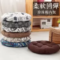 棉麻屁股垫榻榻米圆形坐垫办公室椅垫加厚布艺学生板凳藤椅软垫子