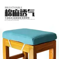 加厚海绵学生凳子垫教室服装厂员工制衣厂带绑带亚麻椅子屁股坐垫