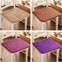 冬天毛绒加厚保暖椅子垫坐垫餐椅垫防滑办公椅垫学生凳垫汽车座垫