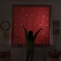 网红遮光窗帘免打孔魔术贴粘贴安装卧室门帘窗帘成品