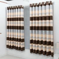出租房简易窗帘成品隔帘短帘半帘遮尘防尘盖家具布料特价